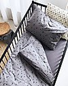 Jollein Cot Duvet Cover and Pillowcase Set - Spot Storm Grey - 100x140 cm - 100% cotton Duvet Sets