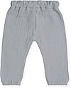 Jollein Cotton Wrinkled Pants, Grey Trousers