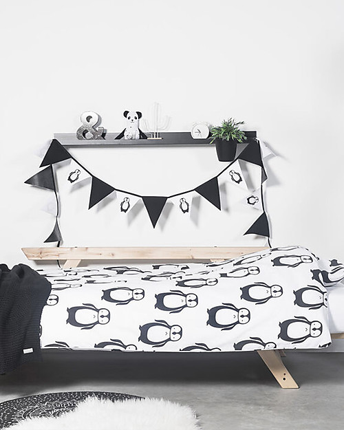 Jollein Duvet Cover and Pillowcase Set - Penguin - 140x200 cm - 100% cotton Duvet Sets
