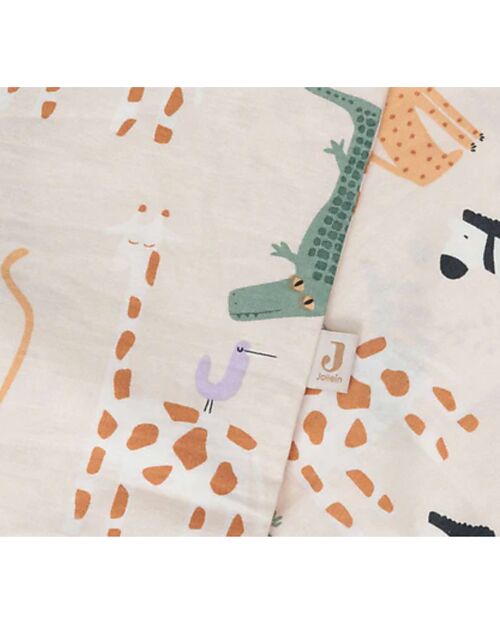 Jollein Duvet Cover with Pillowcase - 100x140 cm - Twinkling Collection - Jungle Jambo Duvet Sets