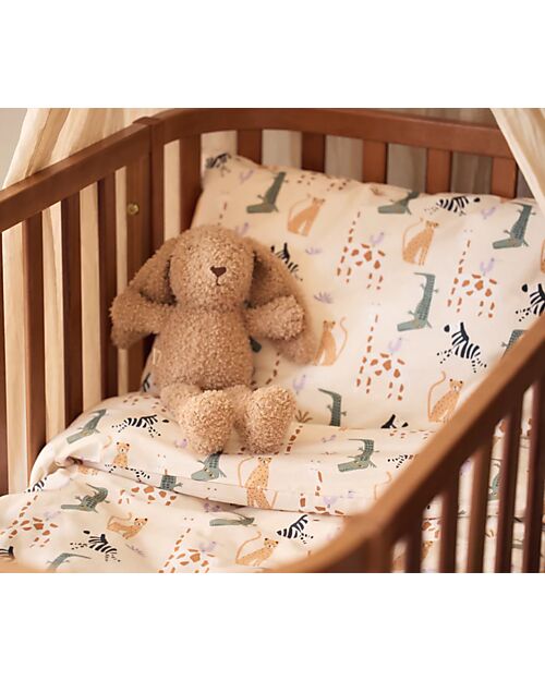 Jollein Duvet Cover with Pillowcase - 100x140 cm - Twinkling Collection - Jungle Jambo Duvet Sets