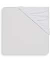 Jollein Fitted Sheed for Cot - Jersey - 70x140/75x150cm - White Bed Sheets and Pillow Cases