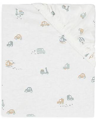 Jollein Fitted Sheet for Crib - 40/50x80/90cm - Jersey - On The Go Cradle Bed Linen