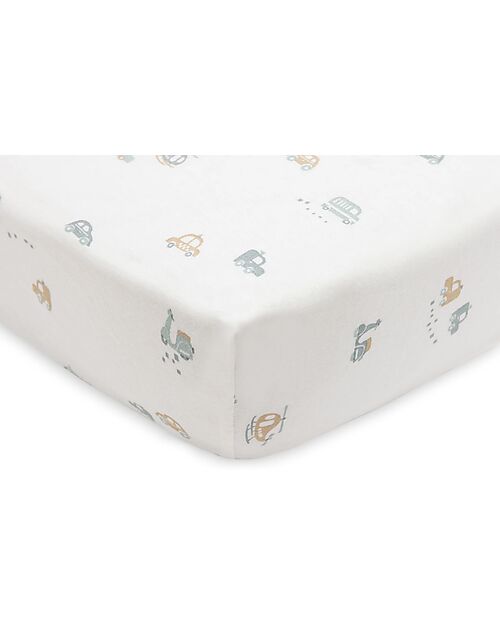 Jollein Fitted Sheet for Crib - 40/50x80/90cm - Jersey - On The Go Cradle Bed Linen