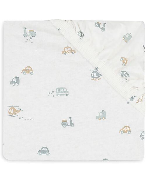 Jollein Fitted Sheet Jersey 70/75x140/150cm - On The Go Bed Sheets and Pillow Cases