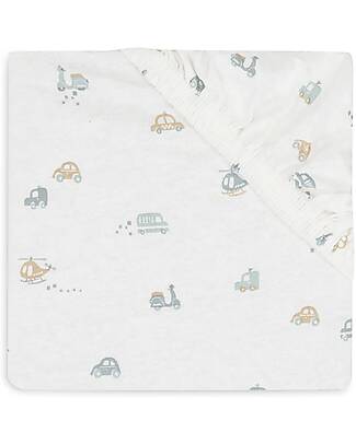 Jollein Fitted Sheet Jersey 70/75x140/150cm - On The Go Bed Sheets and Pillow Cases