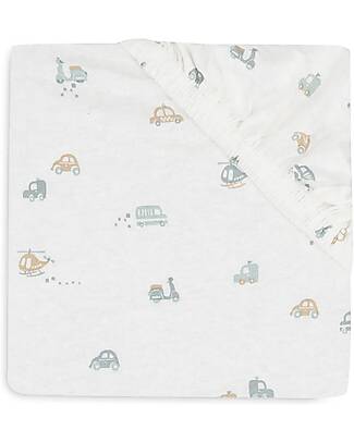 Jollein Fitted Sheet Jersey for Bed - 60x120cm - On The Go - Cotton Bed Sheets and Pillow Cases