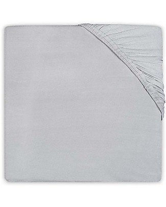 Jollein Fitted Sheet - Soft Grey - 60x120 cm - Cotton Jersey Bed Sheets