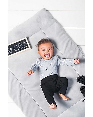 Jollein Long Sleeves Shirt Little Lion, Grey - Organic Cotton Long Sleeves Tops
