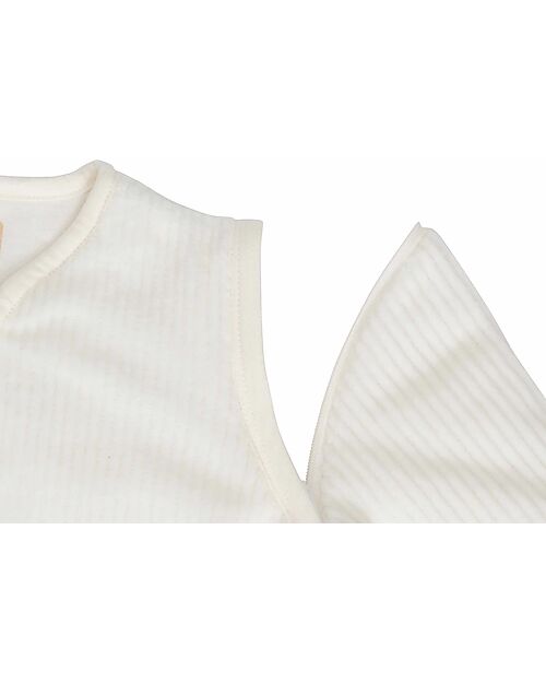 Jollein Newborn Sleeping Bag with Removable Sleeves - 60cm - Rib - TOG 3.5 Sleeping Bags