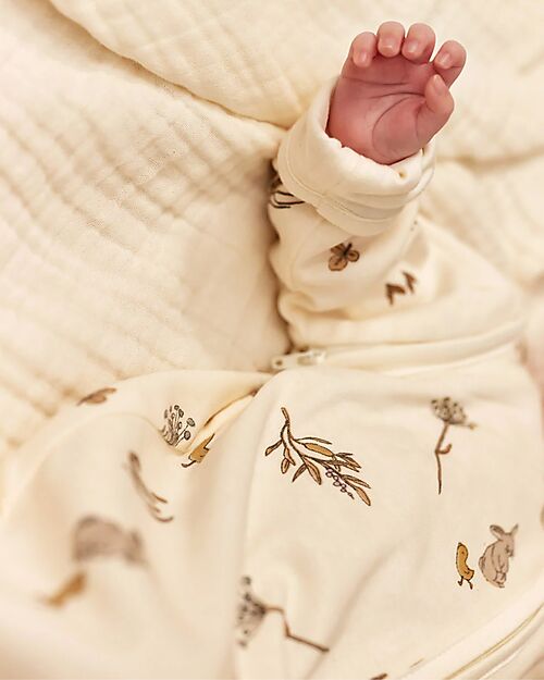 Jollein Newborn Sleeping Bag with Removable Sleeves - 60cm- Round - Riverside - TOG 1 Sleeping Bags