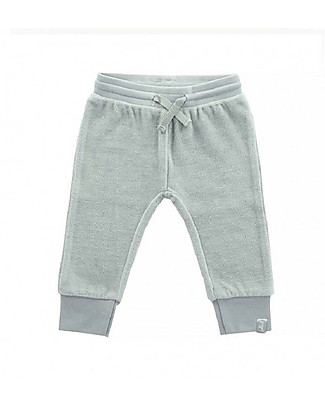 Jollein Pants Velour, Grey - Organic Cotton Trousers