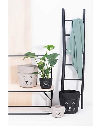 Jollein Paper Basket Little Lion, Grey Toy Storage Boxes