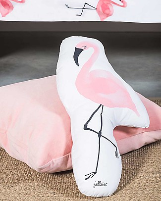 Jollein Pillow Pink Flamingo - 100% Cotton Pillows