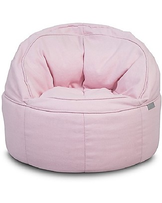 Jollein Round Sofa Beanbag Canvas, Vintage Pink - 50x43 cm Cushions