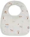 Jollein Set of 2 Waterproof Bibs - Farm - White Snap Bibs