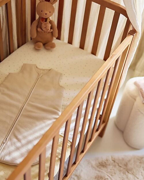 Jollein Sheet Cradle - 100% Cotton - 75x100 cm - Kangaroos and Dusty Dot Cradle Bed Linen