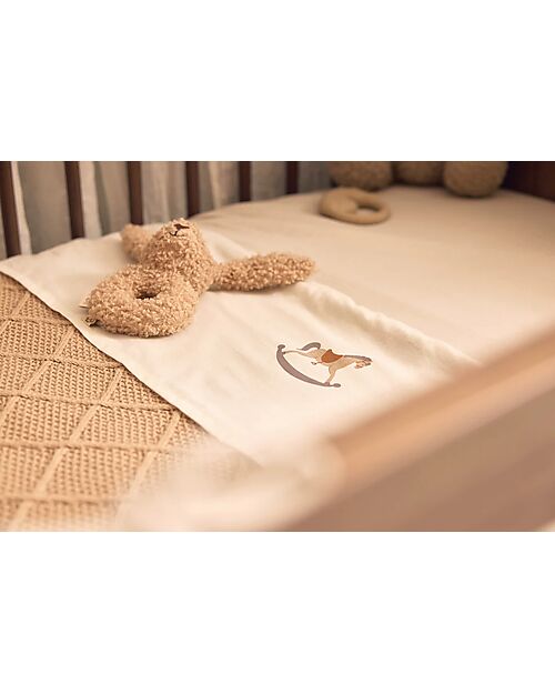 Jollein Sheet Cradle - 100% Cotton - 75x100 - Nostalgic Ride Cradle Bed Linen