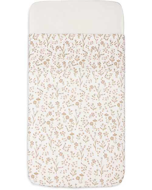 Jollein Sheet for Bed - 100% Cotton - 120x150cm - Bloomy Bed Sheets and Pillow Cases