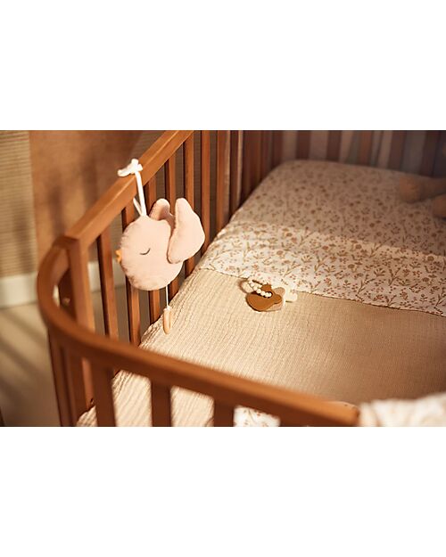 Jollein Sheet for Bed - 100% Cotton - 120x150cm - Bloomy Bed Sheets and Pillow Cases