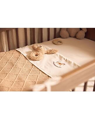 Jollein Sheet for Bed - 100% Cotton - 120x150cm - Nostalgic Ride Bed Sheets and Pillow Cases