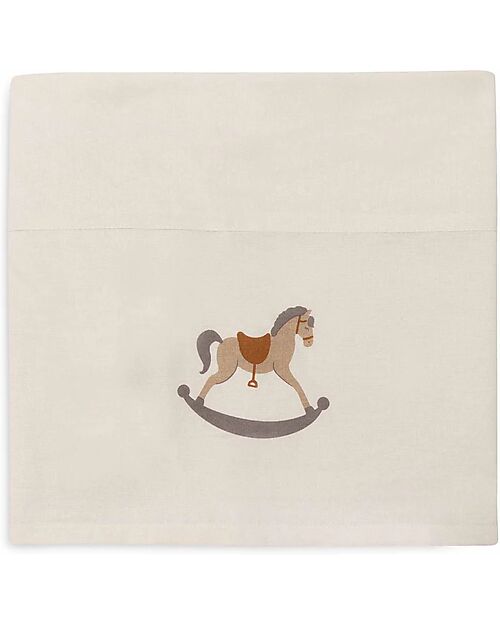 Jollein Sheet for Bed - 100% Cotton - 120x150cm - Nostalgic Ride Bed Sheets and Pillow Cases