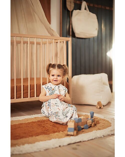 Jollein Sleeping Bag Jersey - Coral - Multicolor - 90 cm - TOG 0,5 - 100% Cotton Sleeping Bags