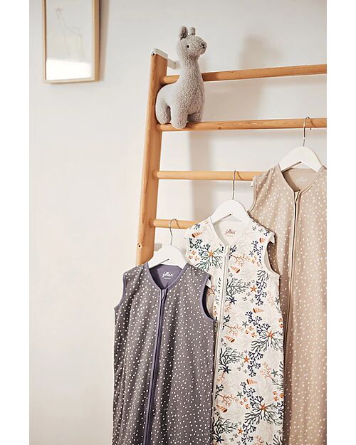 Jollein Sleeping Bag Jersey Spickle - Grey - 90 cm - TOG 0,5 - 100% Cotton Sleeping Bags