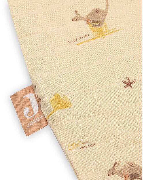 Jollein Sleeping Bag Muslin - Kangaroos - 70 cm - TOG 0,5 - 100% Cotton Sleeping Bags