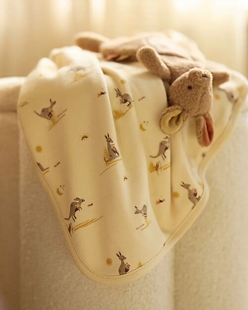 Jollein Sleeping Bag Muslin - Kangaroos - 70 cm - TOG 0,5 - 100% Cotton Sleeping Bags