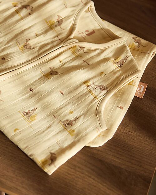 Jollein Sleeping Bag Muslin - Kangaroos - 70 cm - TOG 0,5 - 100% Cotton Sleeping Bags