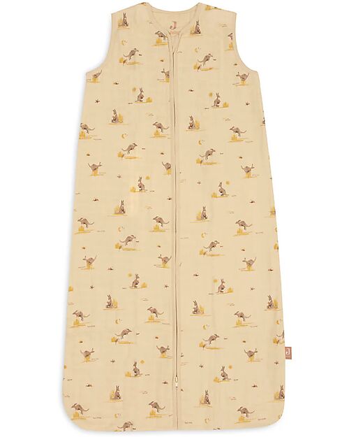 Jollein Sleeping Bag Muslin - Kangaroos - 90 cm - TOG 0,5 - 100% Cotton Sleeping Bags