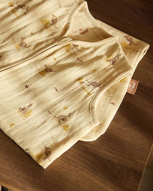 Jollein Sleeping Bag Muslin - Kangaroos - 90 cm - TOG 0,5 - 100% Cotton Sleeping Bags