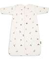 Jollein Sleeping Bag with Removable Sleeves - Animal Friends - 90 cm - TOG 2.5/3.5 Muslin Swaddle