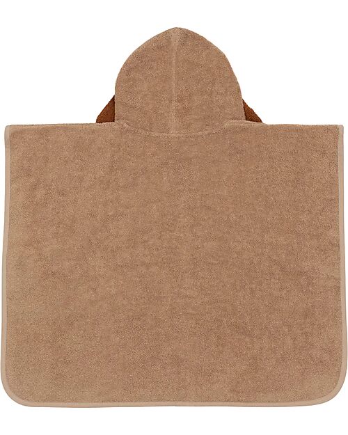 Jollein Terry Bath Poncho - Diego the Dog - Biscuit - 65x62 cm Towels And Flannels