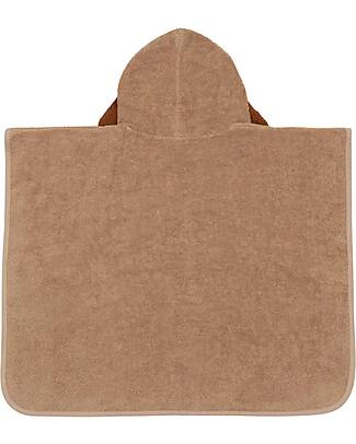 Jollein Terry Bath Poncho - Diego the Dog - Biscuit - 65x62 cm Towels And Flannels