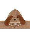 Jollein Terry Bath Poncho - Diego the Dog - Biscuit - 65x62 cm Towels And Flannels