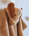 Jollein Terry Bath Poncho - Diego the Dog - Biscuit - 65x62 cm Towels And Flannels