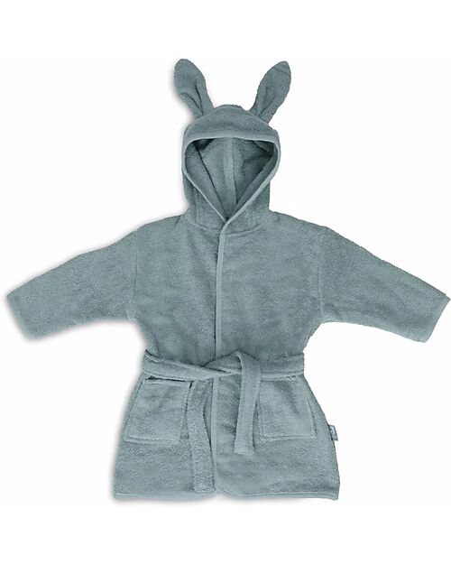 Jollein Terry Bathrobe for 3-4 Years - Sea Green Towels And Flannels