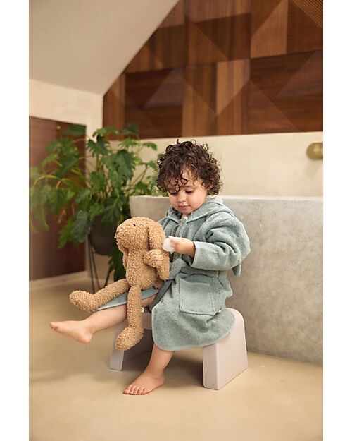 Jollein Terry Bathrobe for 3-4 Years - Sea Green Towels And Flannels