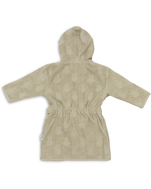 Jollein Terry Bathrobe - Miffy Jacquard - Olive Green Towels And Flannels