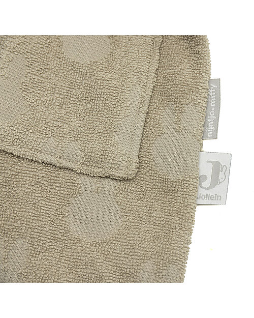Jollein Terry Bathrobe - Miffy Jacquard - Olive Green Towels And Flannels