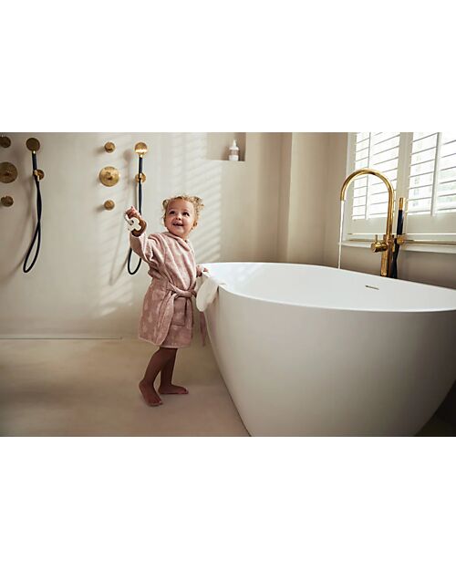 Jollein Terry Bathrobe - Miffy Jacquard - Wild Rose Towels And Flannels
