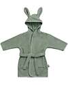 Jollein Terry Bathrobe - With Hood - Ash Green Towels And Flannels