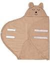 Jollein Wrap Blanket - Bear - 105x100cm- Velcro Strips Towels And Flannels