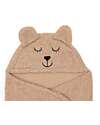 Jollein Wrap Blanket - Bear - 105x100cm- Velcro Strips Towels And Flannels