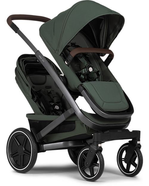 Joolz Geo3 Stroller - Twin - Urban Green Double Pushchairs