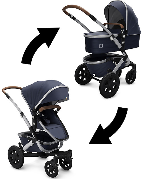 Joolz Geo² Complete Set  Pushchair + Pram, Classic Blue - Eco-Friendly Mono & Duo Double Pushchairs