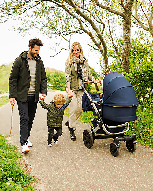 Joolz Geo² Complete Set  Pushchair + Pram, Classic Blue - Eco-Friendly Mono & Duo Double Pushchairs