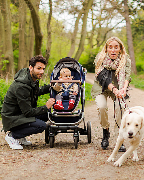 Joolz Geo² Complete Set  Pushchair + Pram, Classic Blue - Eco-Friendly Mono & Duo Double Pushchairs